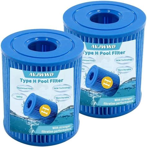 Cartouches De Filtre De Piscine Pour Intex Type H Bleu Am Liorer Filtre