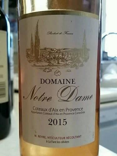 Domaine Notre Dame Coteaux d Aix en Provence Rosé Vivino US