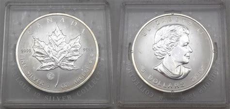 Kanada Dollars Maple Leaf Oz Ag Elizabeth Ii Fabulous