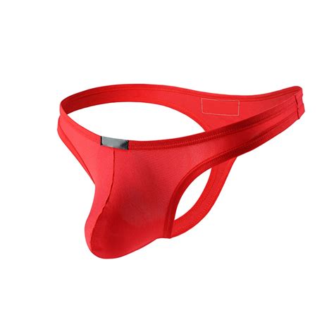Comfortable Men Underwear Thong Jockstrap Low Waist T Back Briefs Gay Pouch Sports Briefs Male G
