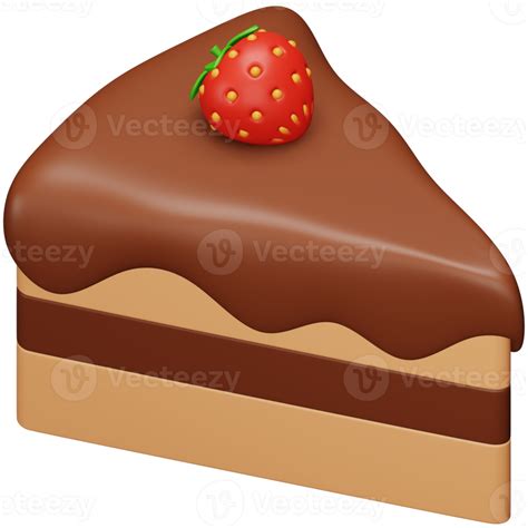 Pastry Cake D Rendering Isometric Icon Png