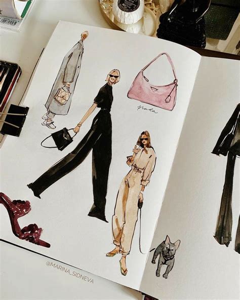 Fashion Illustrations Cuaderno De Bocetos De Moda Ilustraciones De