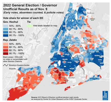 Unoffical Map of 2022 Gubernatorial Election in NYC : r/nyc