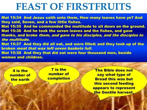 Ppt The Feast Of First Fruits Powerpoint Presentation Id