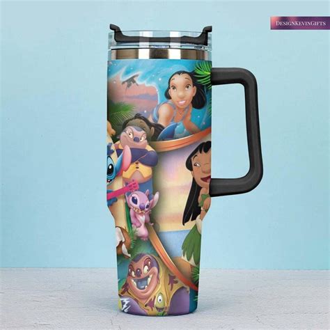 Oz Stanley Dupe Tumbler Lilo And Stitch Handled Tumbler Disney