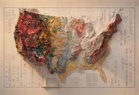 United States Geology Etsy In 2020 Geology Artwork Prints Relief Map