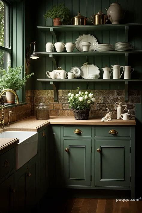 Green Kitchen Paint Ideas - Puqqu