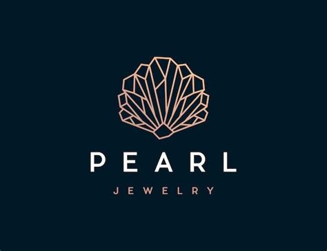 Premium Vector Luxury Geometric Pearl Logo Design For Jewellery