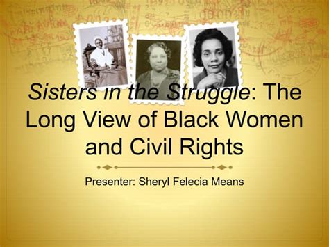 Women In Civil Rights Ppt