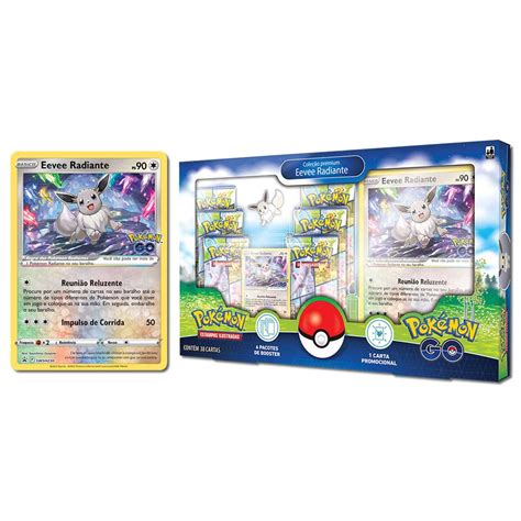 Pokemon Go Cartas - Jogo de Cartas Pokemon GO Box Especial Eevee Radiante Copag