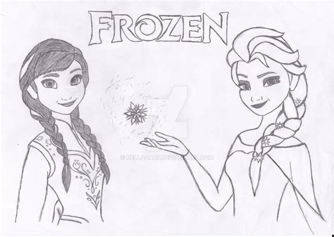 Elsa Pencil Sketch at PaintingValley.com | Explore collection of Elsa ...