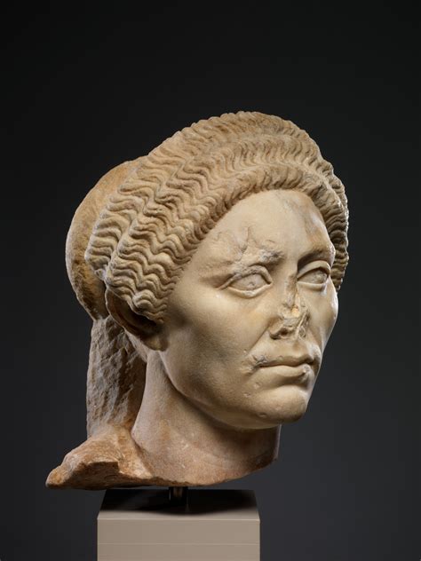 Marble Head Of A Woman Roman Trajanic The Metropolitan Museum Of Art