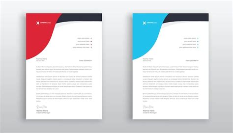 Premium Vector Creative And Modern Business Letterhead Template