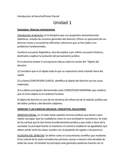 Parcial Introducción Al Derecho 2do Parcial Introduccion Al Derecho