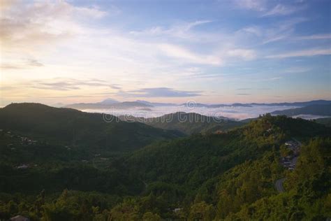 View of Beautiful Sunrise at Kundasang, Kota Kinabalu Stock Image ...