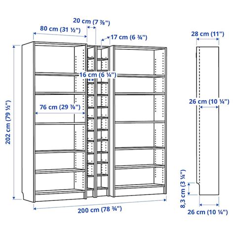 Billy Gnedby Bookcase White 200x28x202 Cm Ikea Ireland
