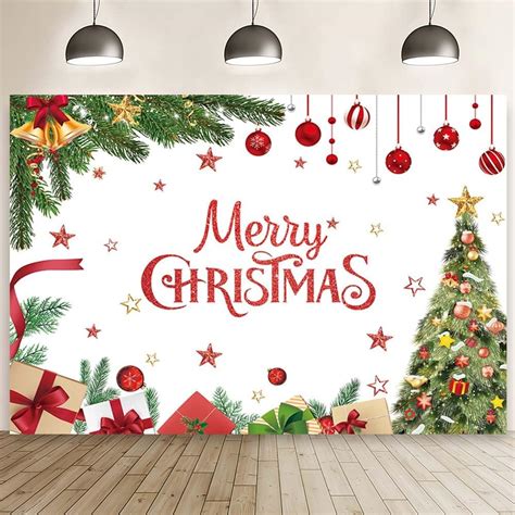 Amazon MEHOFOND 7x5ft Merry Christmas Backdrop Christmas Tree