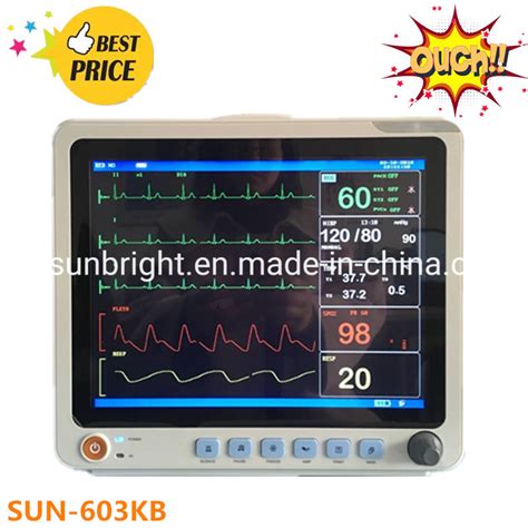 12 1 Inch Color TFT LCD Multi Parameters Patient Monitor China