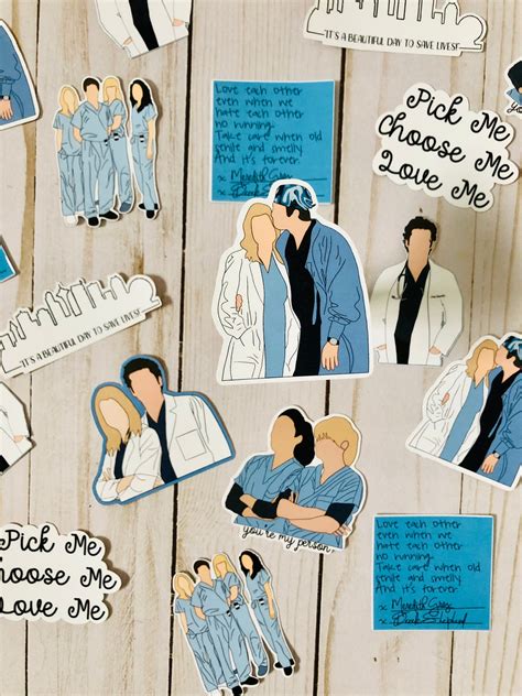 Greys Anatomy Sticker Bundle Etsy