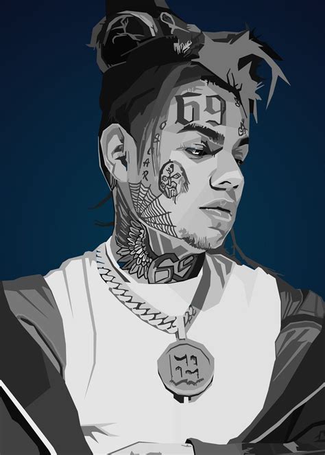 6ix9ine Wpap Pop Art Poster By Nguyen Dinh Long Displate