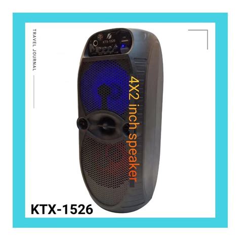 Fuella Ph KTX 1526 4X2 Inch Super Bass Karaoke Wireless Bluetooth