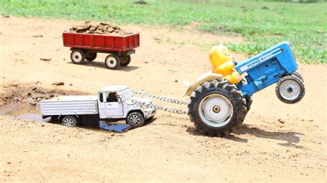 Bolero Pickup And Tata Ace Gold Accident Pulling Out JCB And Tractor