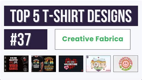 Top 5 T Shirt Designs 37 Creative Fabrica Trending And Profitable