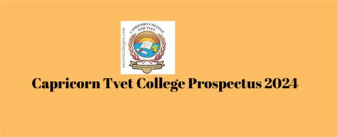 Capricorn Tvet College Prospectus 2024 South African Tvet Colleges