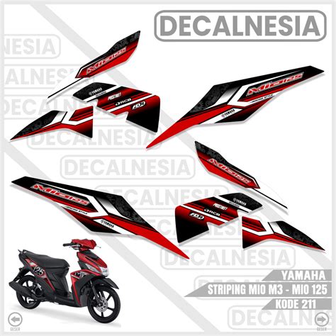 Jual Striping Stiker Mio M3 125 Z Variasi Motor Yamaha Racing