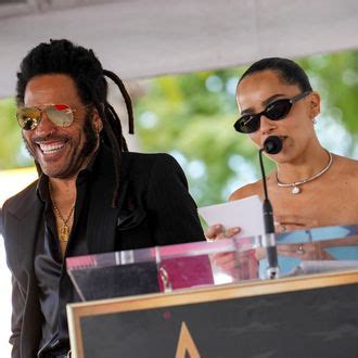 Zoë Kravitz Roasts Lenny Kravitz at Hollywood Walk of Fame