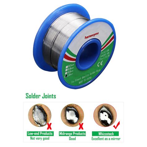 60 40 Tin Lead Rosin Core Solder Wire For Electrical Solderding 05mm