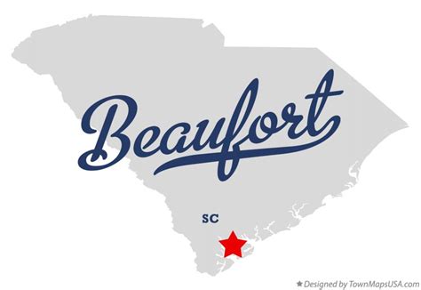 Map of Beaufort, SC, South Carolina