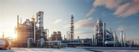 Oil refinery, petrochemical plant, petrochemical industry. Industrial ...