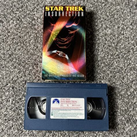 Star Trek Insurrection Vhs Tape Sci Fi Patrick Stewart Michael