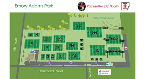 Celebration Park Soccer Field Map