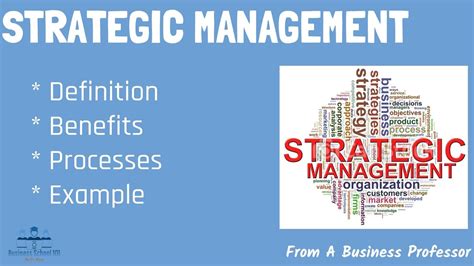 What Is Strategic Management From A Business Professor Youtube