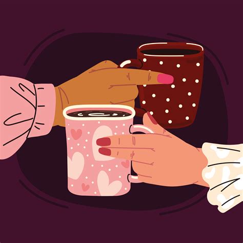 Women Drinking Coffee 4205965 Vector Art At Vecteezy