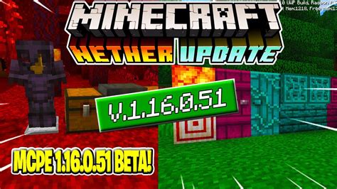 SAIU NOVA ATUALIZAÇÃO DO NETHER UPDATE PARA O MINECRAFT PE VERSÃO 1