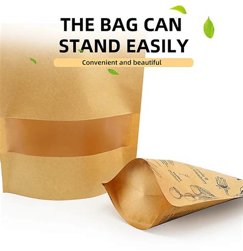 Custom Design Printed Eco Friendly Stand Up Tea Pouch Recyclable