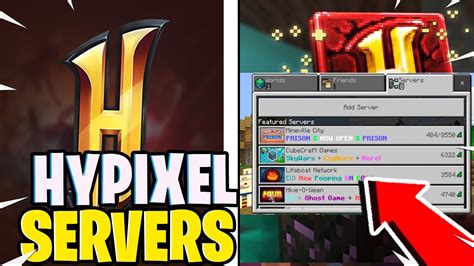 Top 3 Servers Like Hypixel For Minecraft Bedrock Edition YouTube