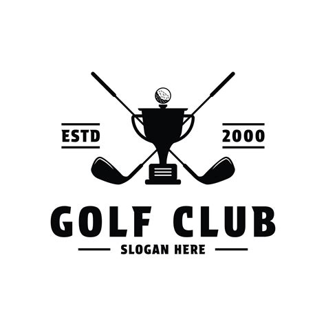 Vintage Retro Golf Sport Champion Logo Design Idea 47404518 Vector Art