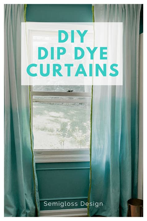 Ikea Curtains Hack How To Make Your Own Dip Dye Curtains