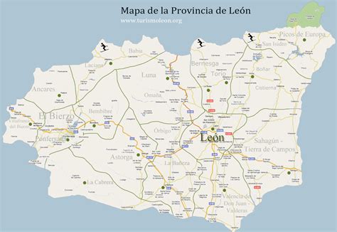 Mapa De Le N Turismole N Org