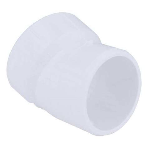 Zoro Select PVC 22 1 2 Degree Street Elbow Hub X Spigot 1 1 2 In Pipe