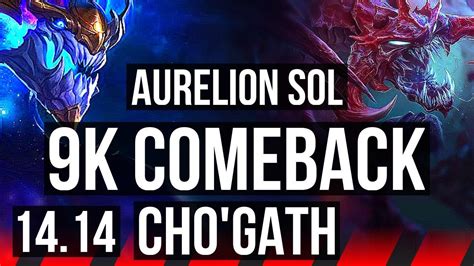 AURELION SOL Vs CHO GATH TOP 9k Comeback Quadra Rank 8 Aurelion