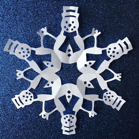 Winter Paper Snowflake Bundle 10 Paper Snowflake Patterns Pdf Download — Paper Snowflake Art