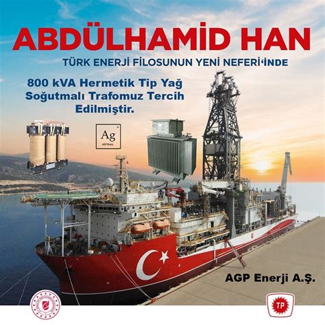 Abdülhamid Han Doğalgaz Arama Gemisi için 800 kVA Hermetik Tip Yağ