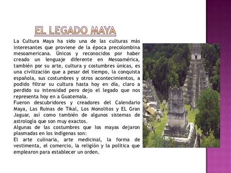 El Legado Maya