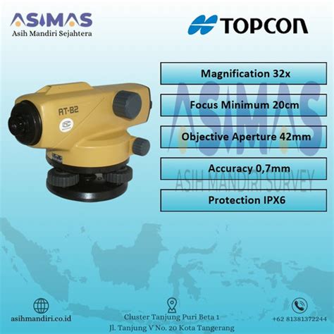 Jual Automatic Level Topcon Atb Waterpass Topcon At B At B