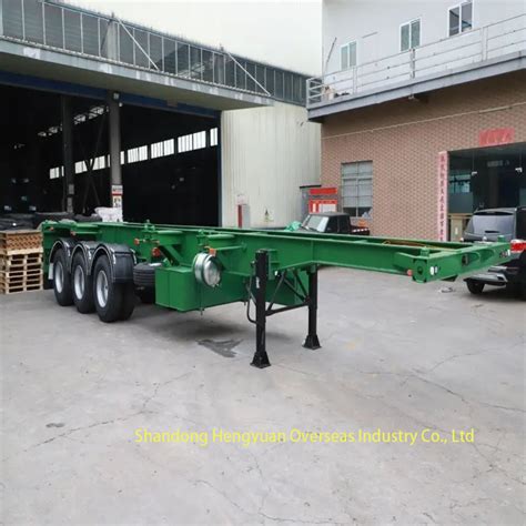 Shipping Container Chassis Chassis Semi Trailer Axles Skeleton